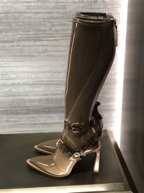 fendi cloth boots|Fendi high heel boots.